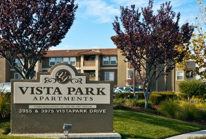 Vista Park eah housing signage