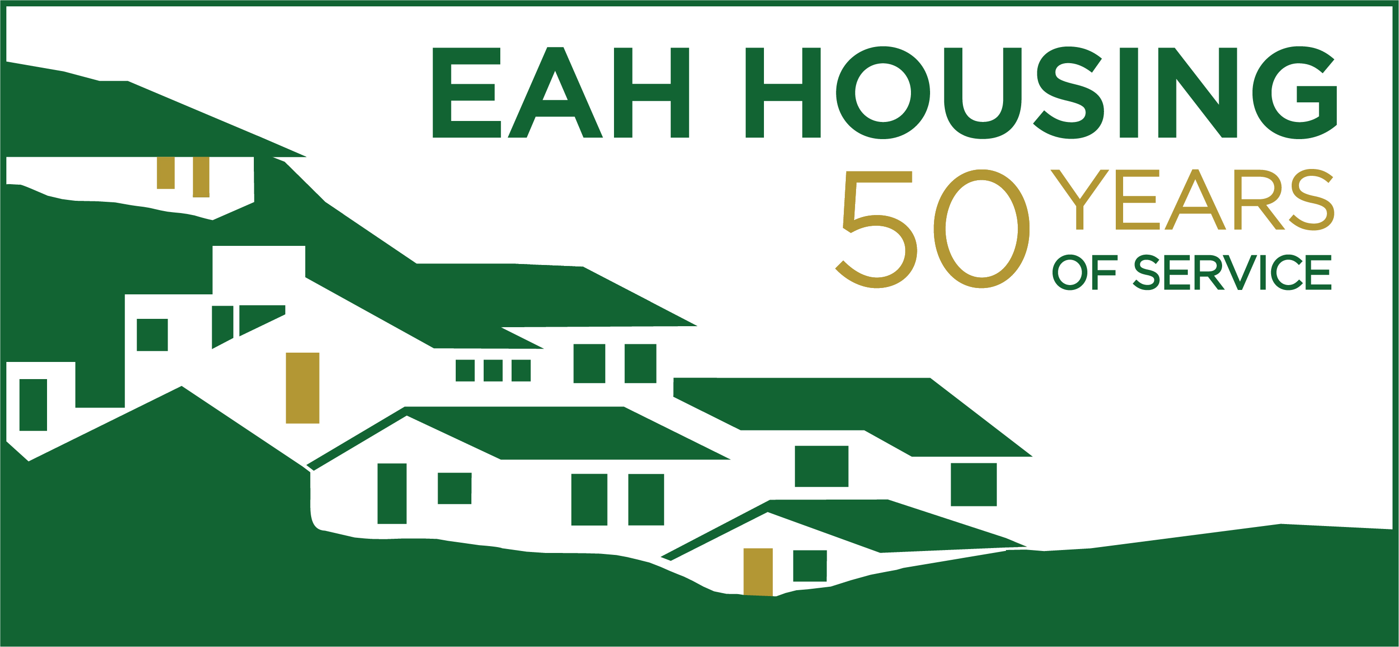 EAH Housing 50th Anniversary Logo Graphic